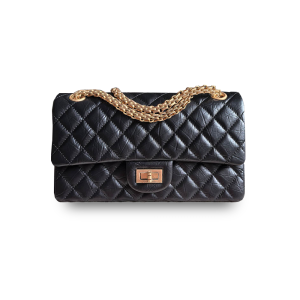Chanel 2.55 Replica Series – Black (Mini) with Antique Gold Hardware